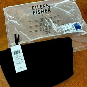 Quilted Velvet Diamond Eileen Fisher Pouch NWT